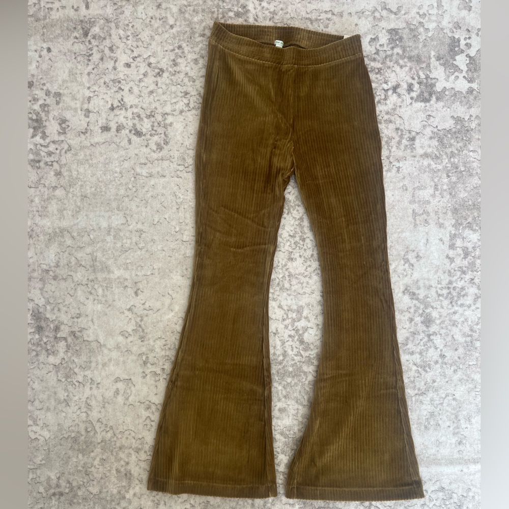 Aerie Hi-Rise Velvet Flare Pants